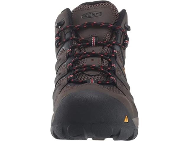 (取寄) キーン ユーティリティ メンズ ランシング ミッド ウォータープルーフ スティール トゥ KEEN Utility men  Lansing Mid Waterproof Steel Toe Cascade Brown/Brindleの通販は