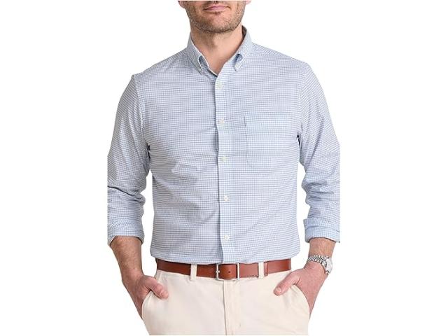 (取寄) ヴィンヤードヴァインズ メンズ カラバッシュ チェック パフォーマンス コットン シャツ Vineyard Vines men Calabash Check Performance Cotton Shirt Hull Blue