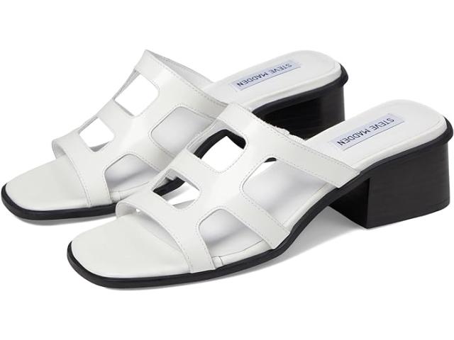 (取寄) スティーブマデン レディース プリンセス サンダル Steve Madden women Steve Madden Princess Sandal White Leatherの通販は