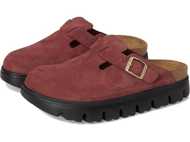 (取寄) ビルケンシュトック レディース パピリオ バイ ボストン チャンキー クロッグ - スエード Birkenstock women Papillio by Boston Chunky Clog - Suede Zinfandel