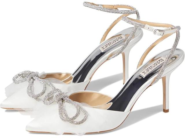 (取寄) バッジェリーミシュカ レディース セイクリド Badgley Mischka women Sacred White Satin