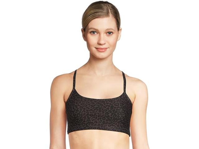(取寄) ビヨンドヨガ レディース ソフトマーク スリム レイサーバック ブラ Beyond Yoga women Softmark Slim Racerback Bra Espresso Leopard
