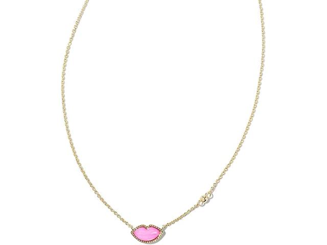 (取寄) ケンドラスコット レディース リップス ペンダント ネックレス Kendra Scott women Lips Pendant Necklace Gold Hot Pink Mother of Pearlの通販は 20,210円