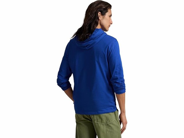 (取寄) ラルフローレン メンズ ジャージ フーデット T-シャツ Polo Ralph Lauren men Polo Ralph Lauren Jersey Hooded T-Shirt Blue Saturnの通販は