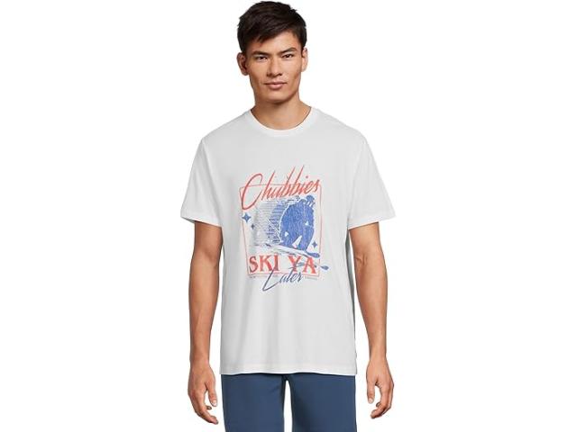 (取寄) チャビーズ メンズ ドリーミン (ノン ポケット グラフィック Chubbies men Dreamin (Non Pocket Graphic T-shirt) White