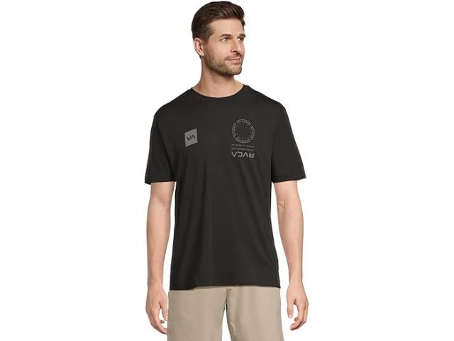 (取寄) ルーカ メンズ ヴァ マーク リフレクティブ ショート スリーブ RVCA men Va Mark Reflective Short Sleeve Black