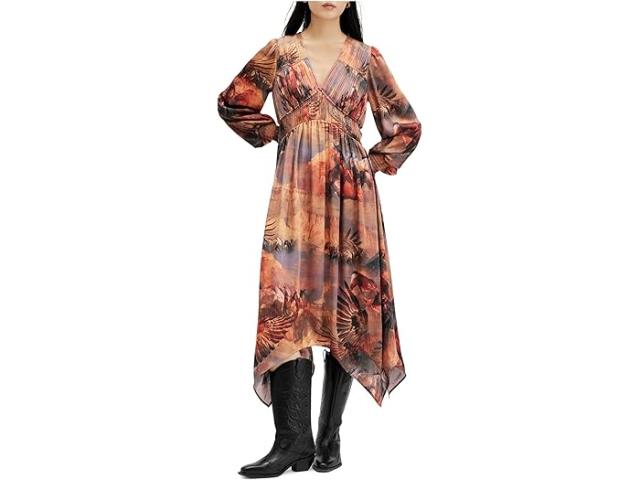 (取寄) オールセインツ レディース エステル コルカ ドレス AllSaints women AllSaints Estelle Colca Dress Canyon Purpleの通販は