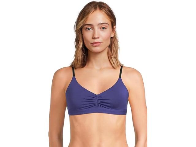 (取寄) ミーアンディーズ レディース フィール フリー ルーシュド ブラレット MeUndies women Feel Free Ruched Bralette Navy