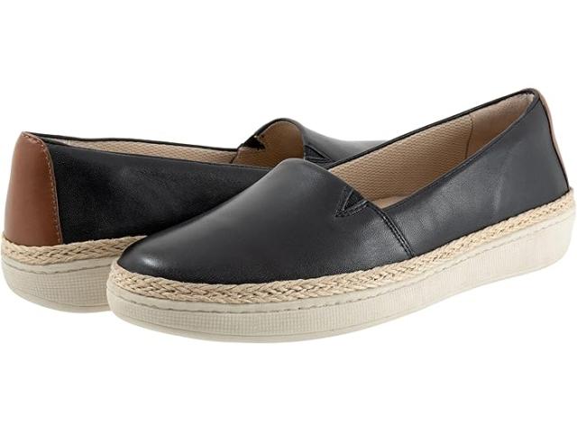 (取寄) トロッターズ レディース アクセント Trotters women Accent Black Leather