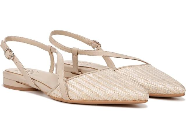 (取寄) ナチュラライザー レディース ハワイ ポインテッド トゥ スリングバック フラッツ Naturalizer women Naturalizer Hawaii Pointed Toe Slingback Flats Opal Natural/Tan Fabric