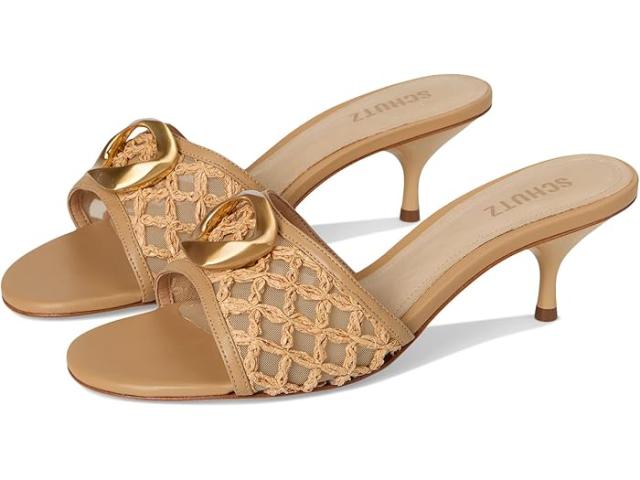 (取寄) シュッツ レディース オルガ キトン エンブロイダリー Schutz women Olga Kitten Embroidery Caramelo/Egg Shell/Light Wood