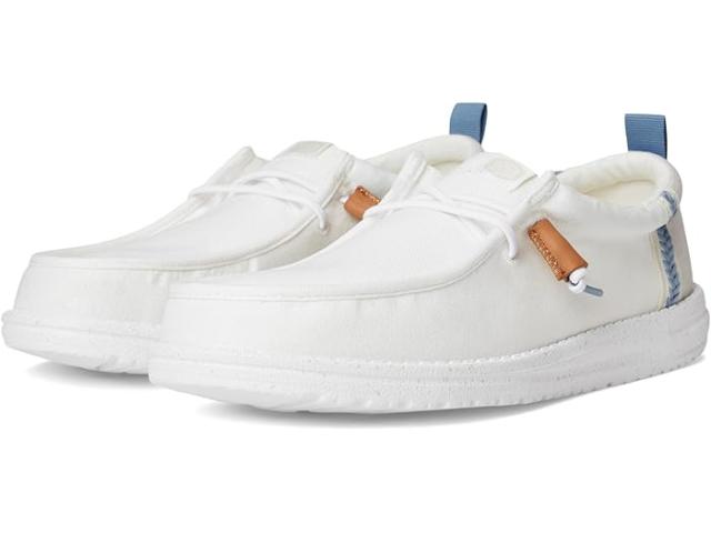 (取寄) ヘイ デュード メンズ ウォーリー サマー リネン Hey Dude men Wally Summer Linen White/Stone Grey