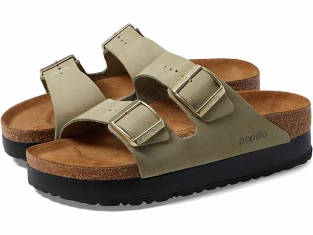 (取寄) ビルケンシュトック レディース パピリオ バイ アリゾナ プラットフォーム サンダル - ヌバック Birkenstock women Birkenstock Papillio by Birkenstock Arizona Platform Sandal - Nubuck Eucalyptusの通販は