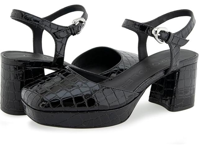 (取寄) エアロソールズ レディース  Aerosoles women Soir Black Croco Faux Leather