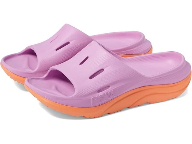 (取寄) キッズ オラ リカバリー スライド 3 (ビッグ キッド) Hoka Kids kids Hoka Kids Ora Recovery Slide 3 (Big Kid) Cyclamen/Mock Orangeの通販はサンダル