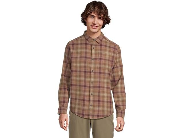 (取寄) ロイヤルロビンズ メンズ ライバック オーガニック コットン フランネル ロング スリーブ  Robbins men Lieback Organic Cotton Flannel Long Sleeve Dusty Olive Dipsea Pld