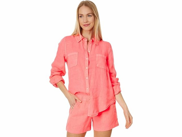(取寄) リリー ピュリッツァー レディース シー ビュー ボタンダウン Lilly Pulitzer women Lilly Pulitzer Sea View Button-Down Sunrise Coralの通販は 21,585円