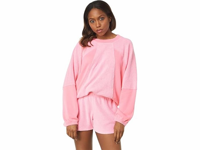 (取寄) サンドライ レディース フォー シェルパ ラグラン SUNDRY women SUNDRY Faux Sherpa Raglan Pigment Hot Pinkの通販は