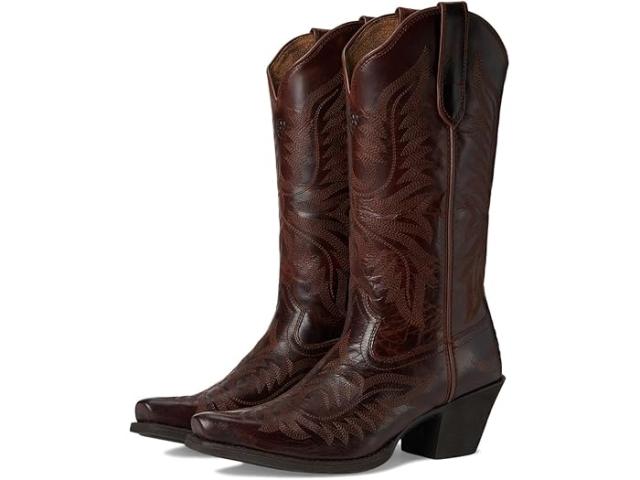 (取寄) アリアット レディース ヘリテージ J トゥ ストレッチフィット ウェスタン ブーツ Ariat women Heritage J Toe Stretchfit Western Boots Sassy Brown