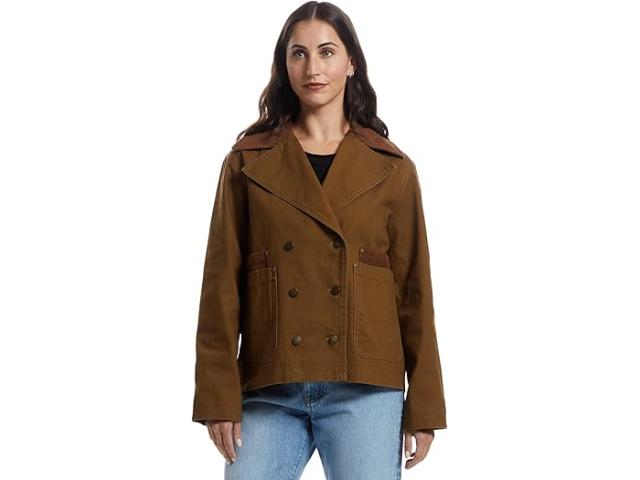 (取寄) アヴェックレフィー レディース ダブル ブレステッド ピーコート Avec Les Filles women Double Breasted Peacoat Thyme