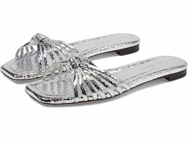 (取寄) ロフラー ランドール レディース イジー ノッテッド フラッツ サンダル Loeffler Randall women Loeffler Randall Izzie Knotted Flat Sandal Silverの通販は