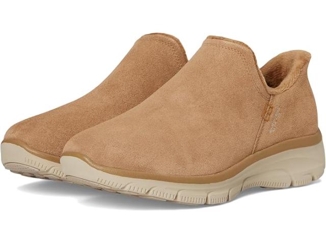 (取寄) スケッチャーズ レディース イージー ゴーイング - モダン アワー スエード ハンズ フリー スリップインズ SKECHERS women Easy Going - Modern Hour Suede Hands Free Slip-Ins Tan