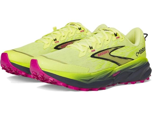 (取寄) ブルックス レディース カスケーディア 19 Brooks women Cascadia 19 Sunny Lime/Black/Magenta