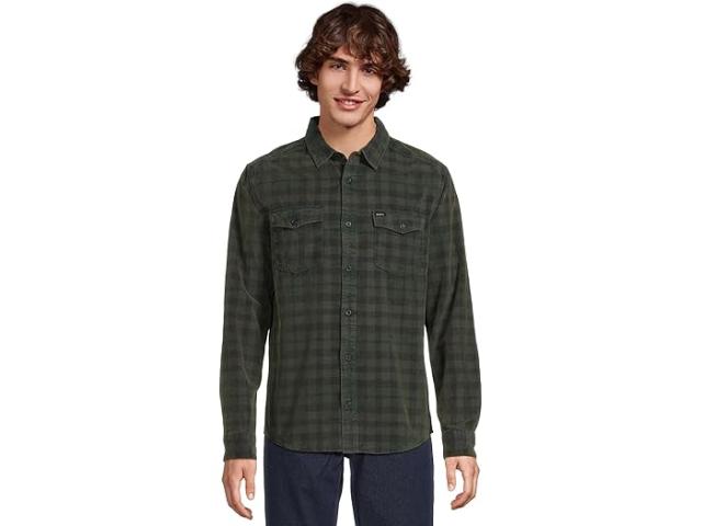 (取寄) ルーカ メンズ コード ロング スリーブ RVCA men Artifice Cord Long Sleeve Black Wash