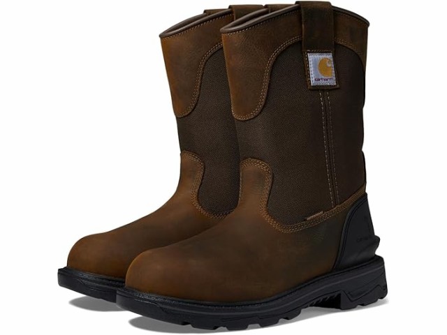 (取寄) カーハート メンズ アイアンウッド ウォータープルーフ 11 アロイ トゥ ウェリントン Carhartt men Carhartt Ironwood Waterproof 11" Alloy Toe Wellington Bison Brown Oil Tanの通販は