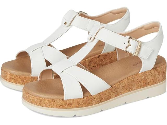 (取寄) ドクターショール レディース ワンス アゲイン Dr. Scholl's women Once Again White Faux Leather