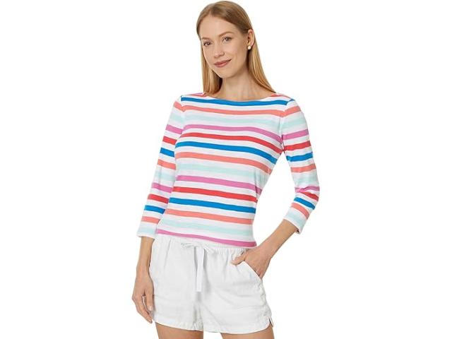 (取寄) トミーバハマ レディース アシュビー アイルズ ボードウォーク ストライプ ティー Tommy Bahama women Tommy Bahama Ashby Isles Boardwalk Stripe Tee Blue Canalの通販は 14,407円