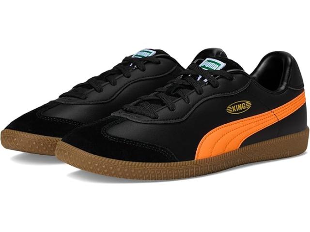 (取寄) プーマ メンズ キング 21 インドア トレーナー サッカー シューズ PUMA men King 21 Indoor Trainer Soccer Shoes Black/Heat Fire