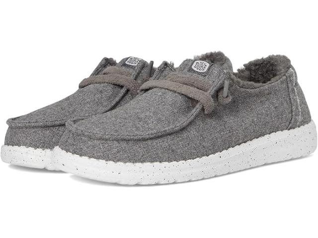 (取寄) ヘイ デュード レディース ウェンディ ウール コージー Hey Dude women Wendy Wool Cozy Charcoal