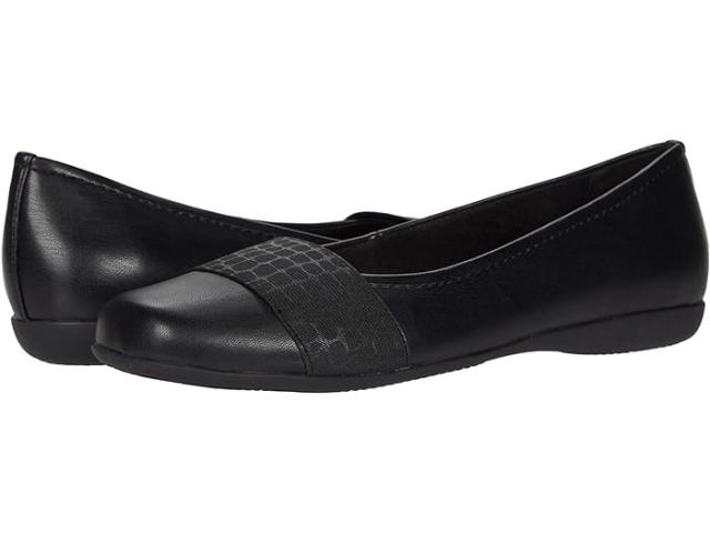 (取寄) トロッターズ レディース サマンサ Trotters women Trotters Samantha Super Soft Vegan Leather/ Croco Print Elastic (Black)