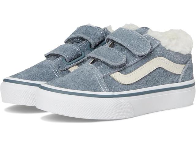(取寄) バンズ キッズ オールド スクール V (リトル キッド) Vans Kids Old Skool V (Little Kid) Suede Sherpa Stormy Weather