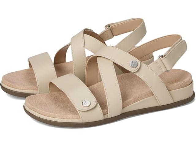 (取寄) バイオニック レディース サイプレス ストラップ サンダル VIONIC women Cypress Strappy Sandals Parchment Beige Leather