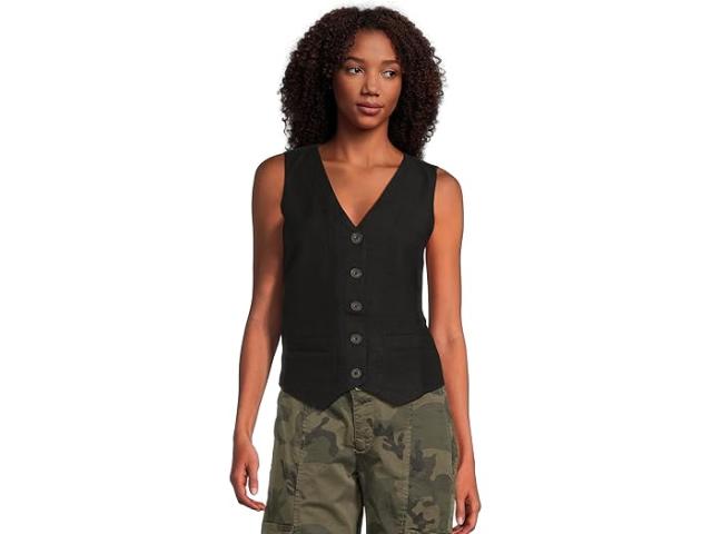 (取寄) サンクチュアリ レディース リラックスド-フィット モダン ベスト Sanctuary women Relaxed Modern Vest Black