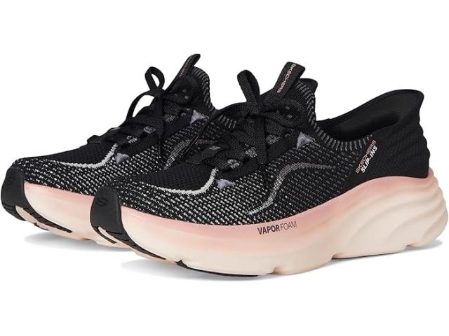 (取寄) スケッチャーズ レディース デラックス ヴェイパー ハンズ フリー スリップ-インス SKECHERS women D'Lux Vapor Hands Free Slip-INS Black