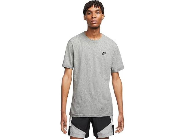 (取寄) ナイキ メンズ スポーツウェア クラブ ティー Nike men Sportswear Club Tee Dark Grey Heather/Black