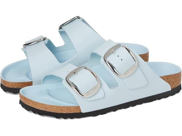 (取寄) ビルケンシュトック レディース アリゾナ ビッグ バックル ハイ シャイン Birkenstock women Arizona Big Buckle High Shine Baby Blue