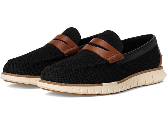 (取寄) コールハーン メンズ ゼログランド リマスタード ステッチライト ローファー Cole Haan men Zerogrand Remastered Stitchlite Loafer Black/Brit Tan/Ivory