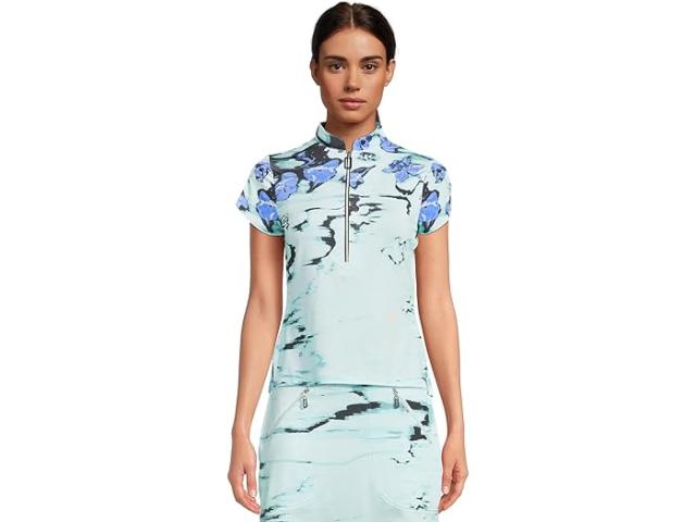 (取寄) ジェイミー サドック レディース オアシス プリント ショート スリーブ トップ Jamie Sadock women Oasis Print Short Sleeve Top Baby