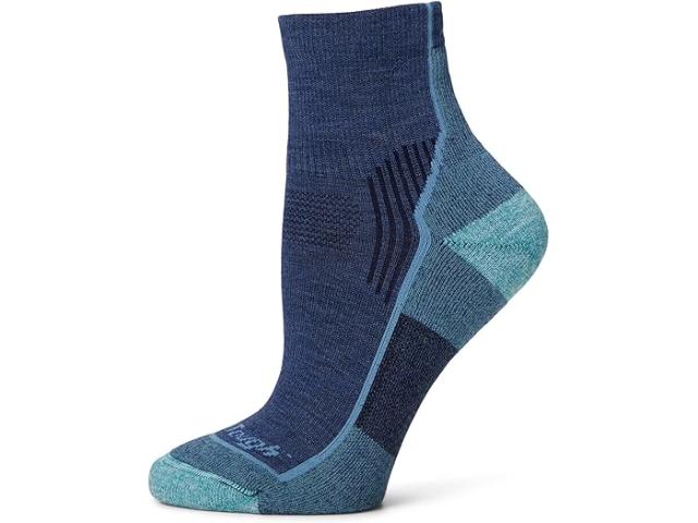 (取寄) ダーンタフバーモント レディース ハイカー 1/4 ミッドウエイト ウィズ クッション Darn Tough Vermont women Hiker 1/4 Midweight with Cushion Blue Jay