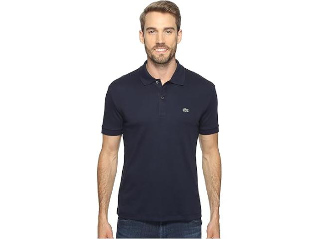 (取寄) ラコステ メンズ ウルトラ ソフト コットン ピマ ジャージ ポロ シャツ Lacoste men Ultra Soft Cotton Pima Jersey Polo Shirt Navy Blue
