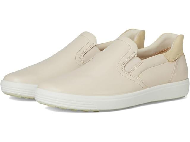 (取寄) エコー レディース ソフト 7 イージー スリッポン スニーカー ECCO women Soft 7 Easy Slip-On Sneaker Limestone/Straw