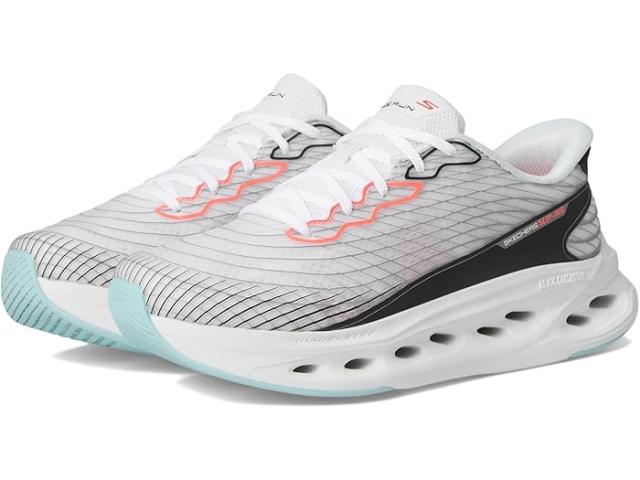 (取寄) スケッチャーズ レディース マックス クッショニニグ グライド ステップ サファイア ハンズ フリー スリップ-インス SKECHERS women Max Cushioning Glide Step Sapphire Hands Free Slip-Ins White/Multi