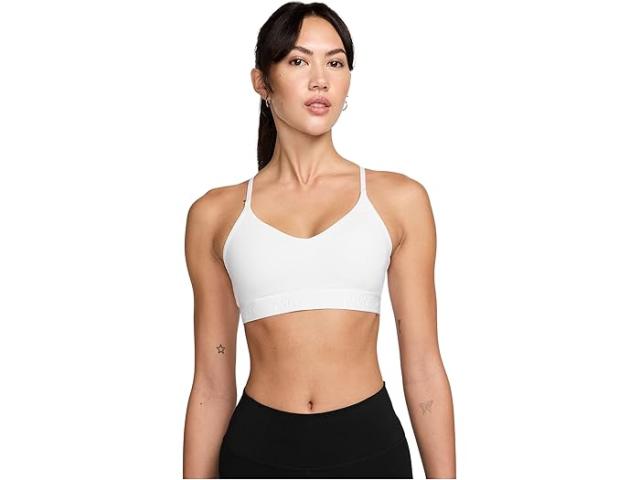 (取寄) ナイキ レディース ドライ-フィット インディ ライト サポート ブラ Nike women Dri-FIT Indy Light Support Bra White/Stone Mauve