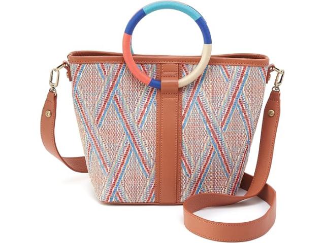 (取寄) ホーボー レディース ルナ スモール トート HOBO women Luna Small Tote Sunset Raffia