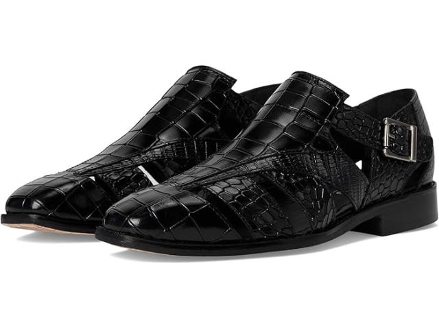 (取寄) ステイシー アダムス メンズ シティ サンダル Stacy Adams men Calandro City Sandal Black