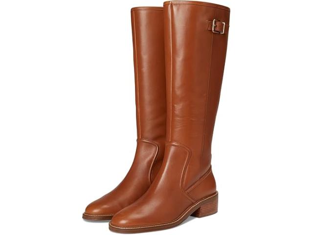 (取寄) コールハーン レディース シルヴァーナ トール バックル ブーツ Cole Haan women Silvana Tall Buckle Boots British Tan Leather